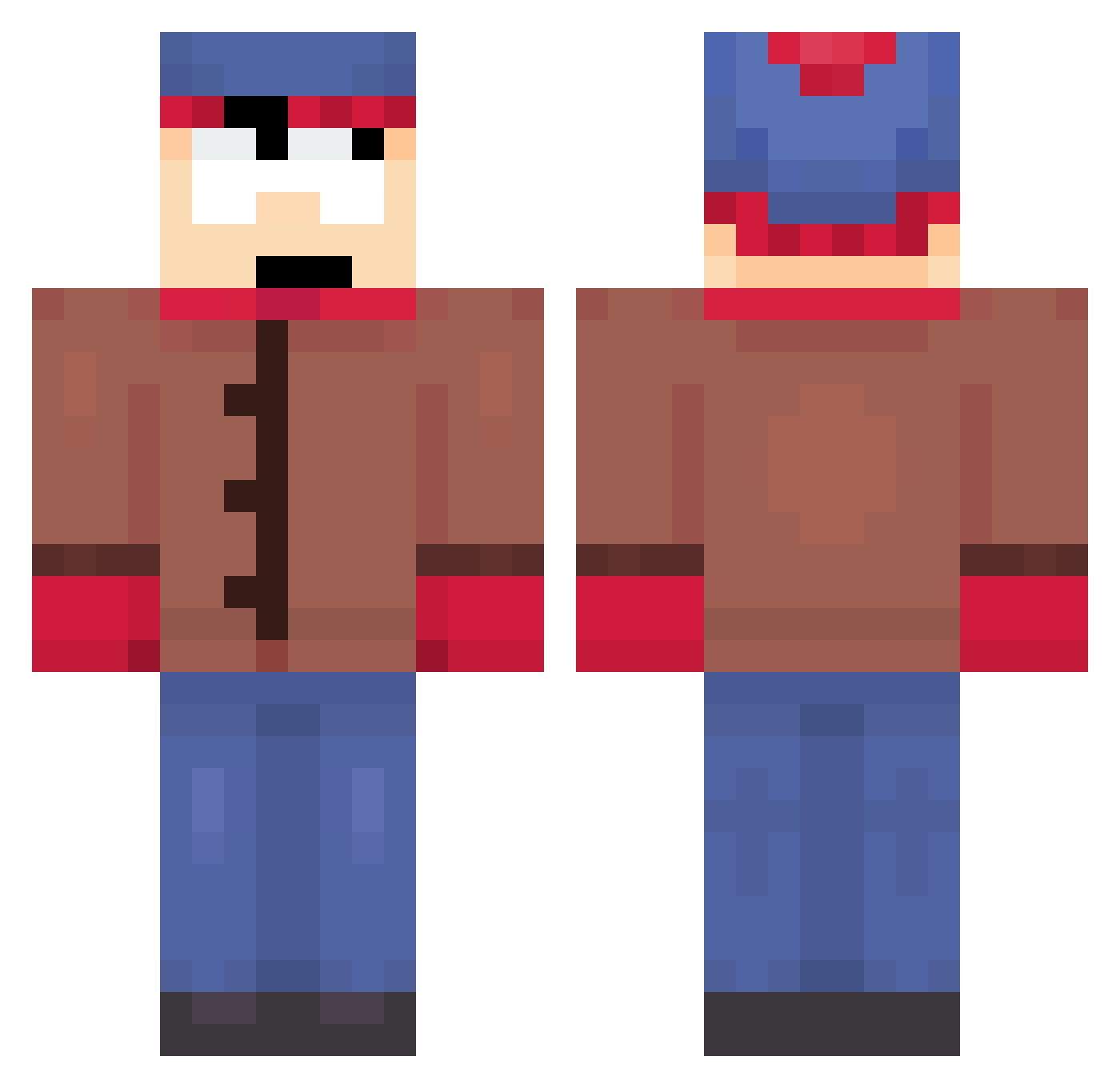 ANTHONY3839 Minecraft skin, front and back view