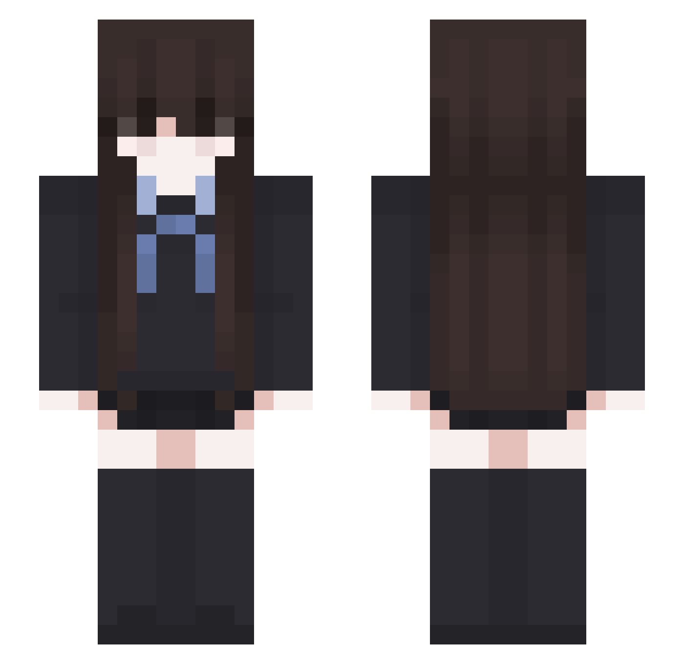 RottenGiggles Minecraft skin, front and back view