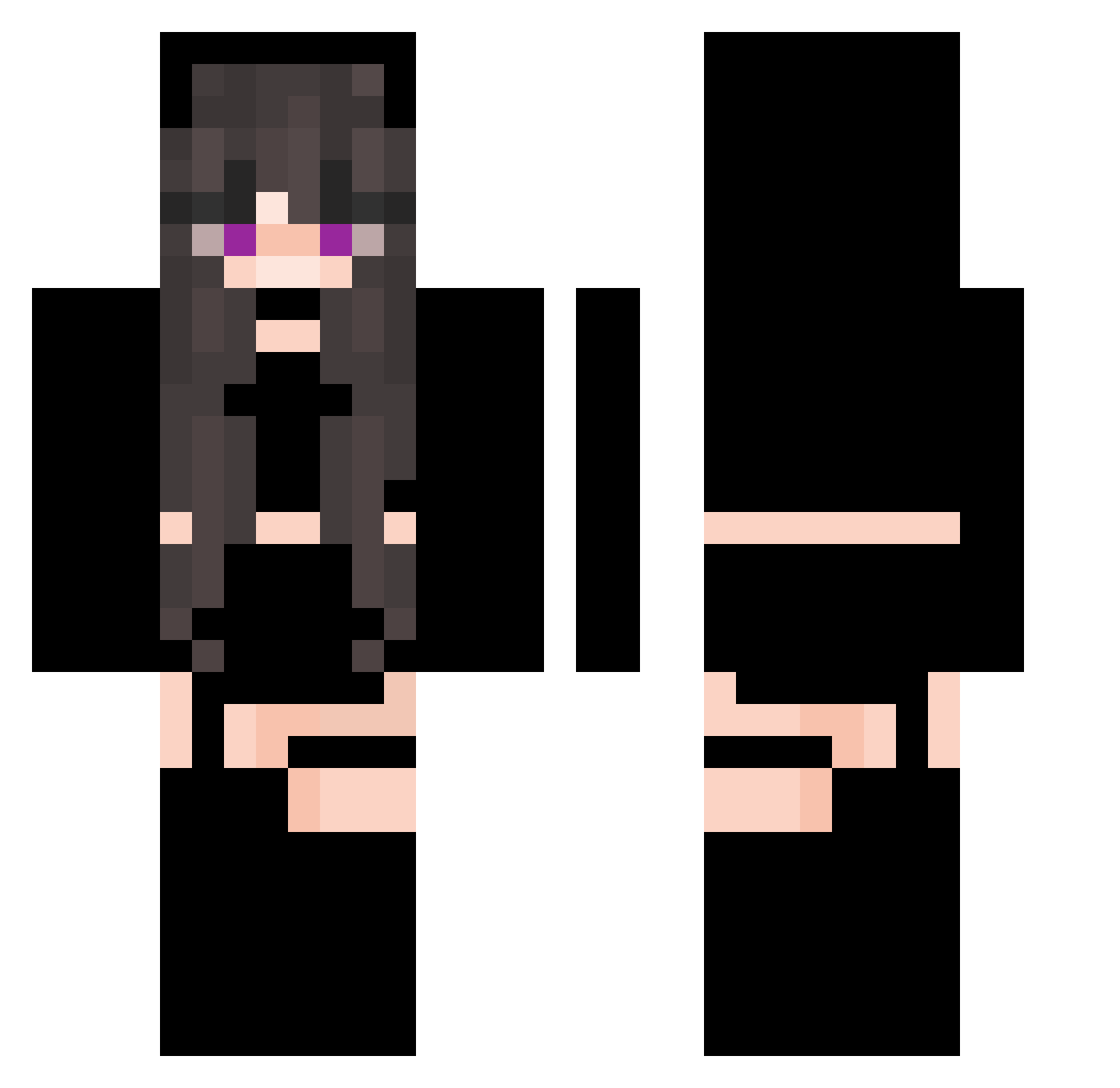 wiksa2115 Minecraft skin, front and back view