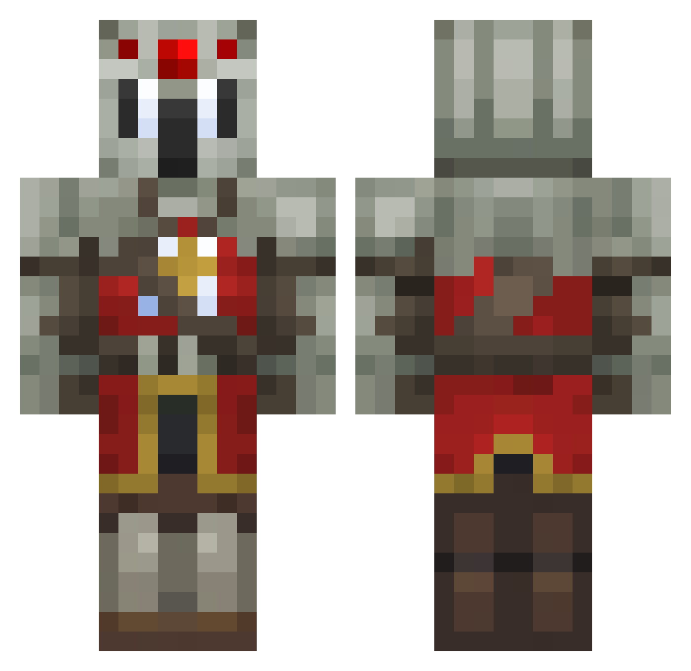 sprinkles1202 Minecraft skin, front and back view