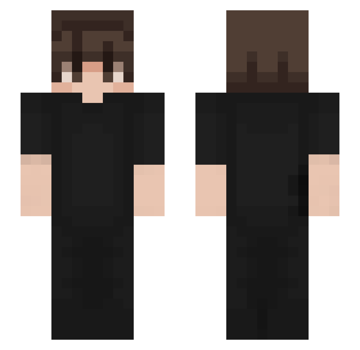Seongyool Minecraft skin, front and back view