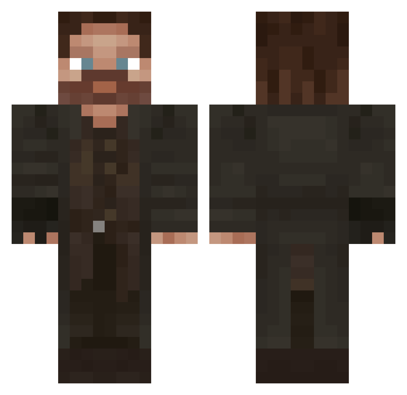 Peter1121121 Minecraft skin, front and back view