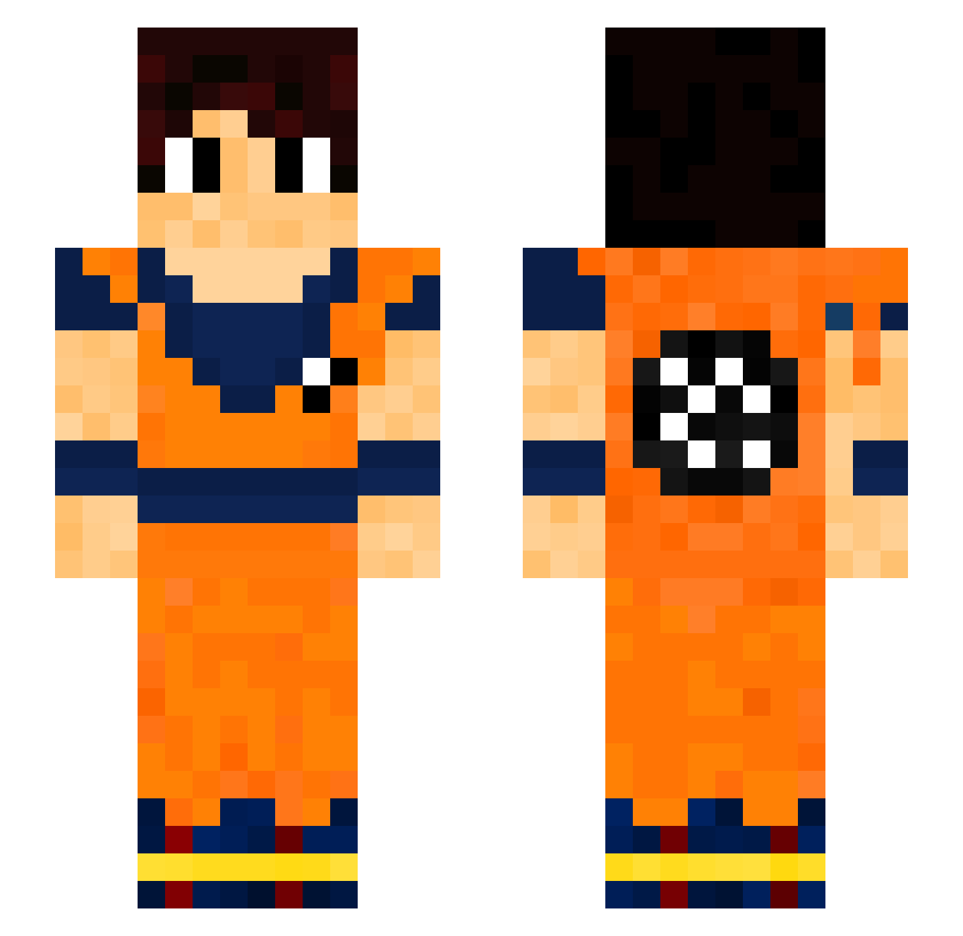 _FMX_ Minecraft skin, front and back view
