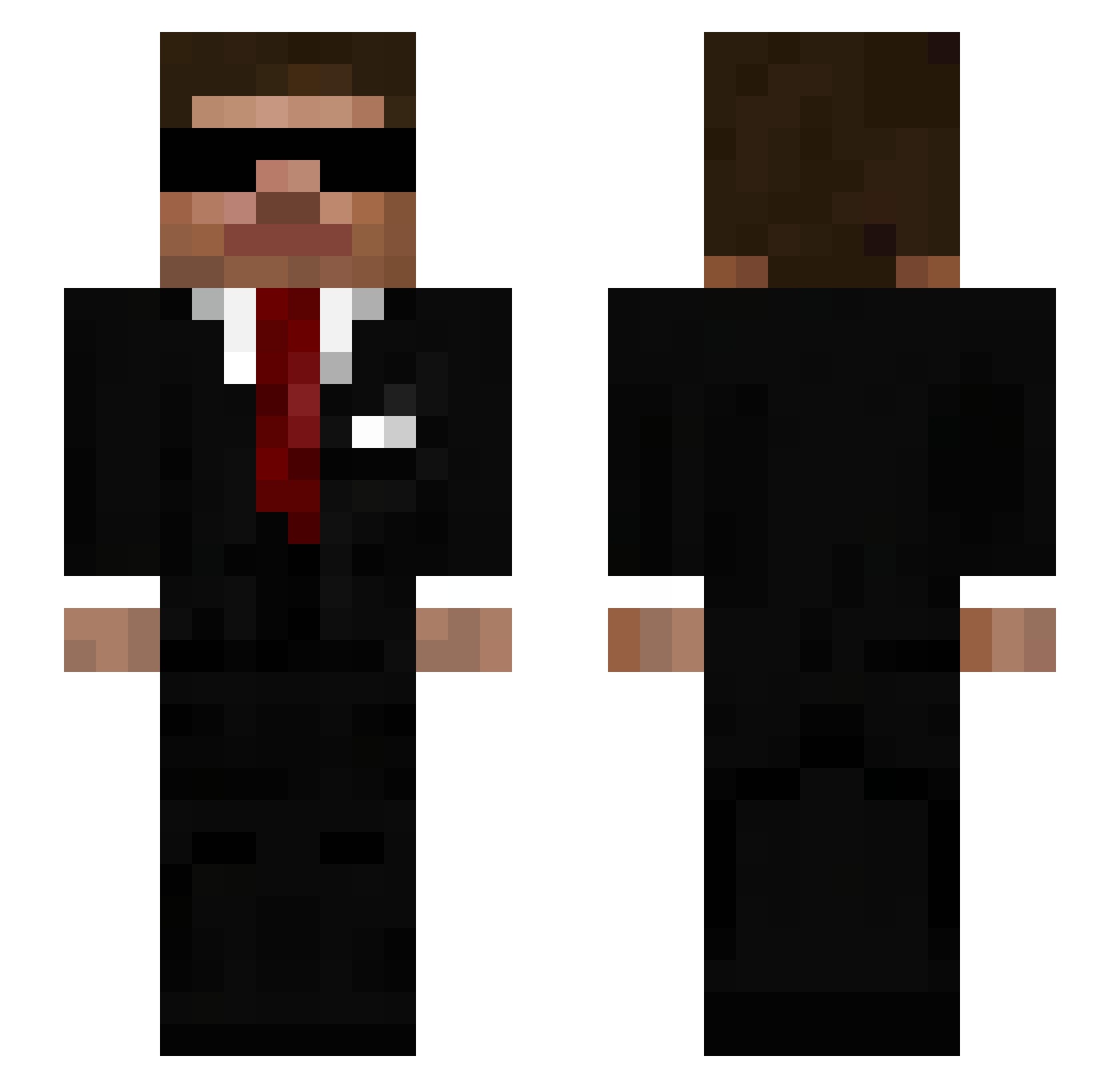 georgjo Minecraft skin, front and back view