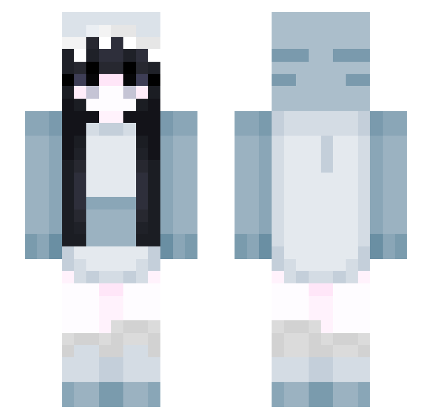 Ihmunen Minecraft skin, front and back view