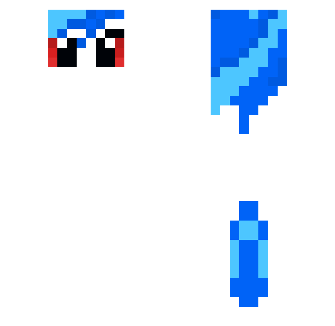 brochachoz Minecraft skin, front and back view