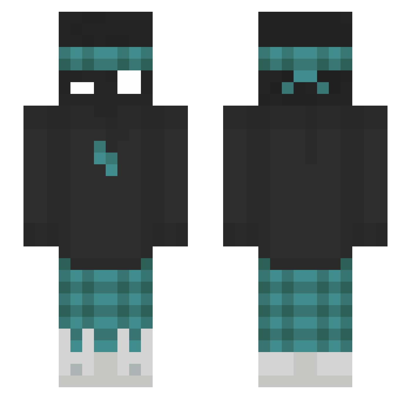 ReeachyZ_ Minecraft skin, front and back view