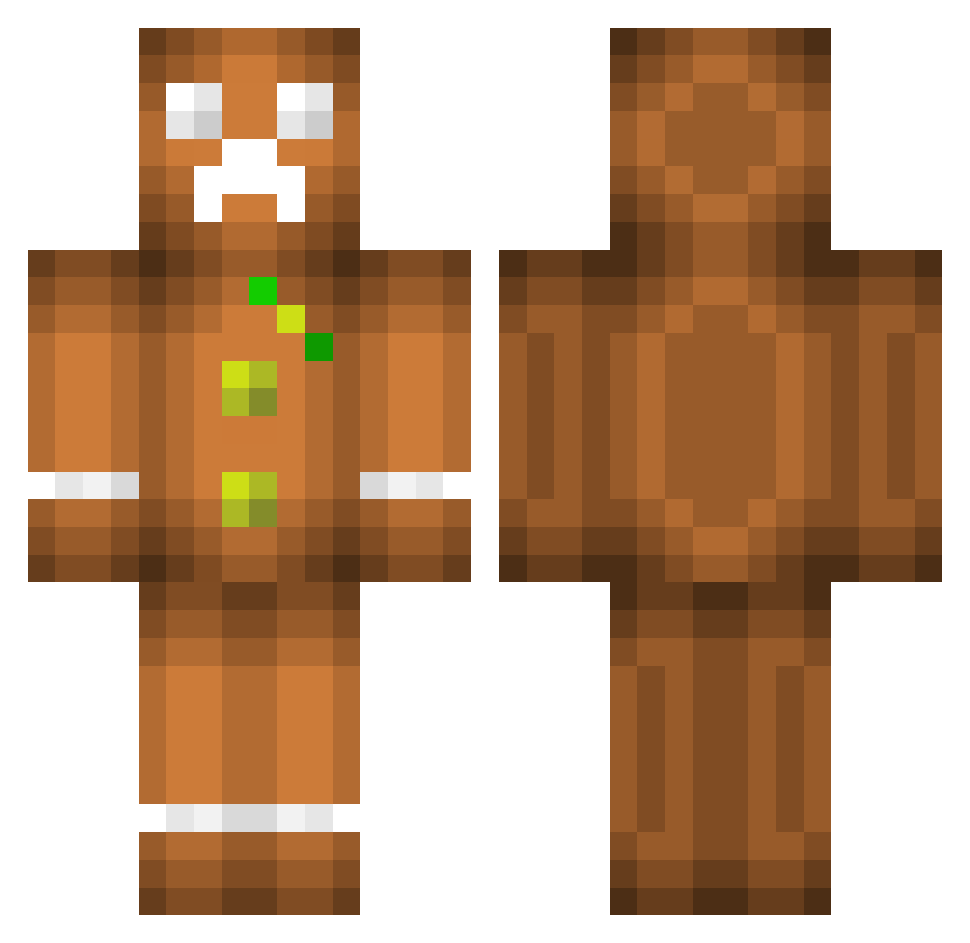 kvbaa Minecraft skin, front and back view