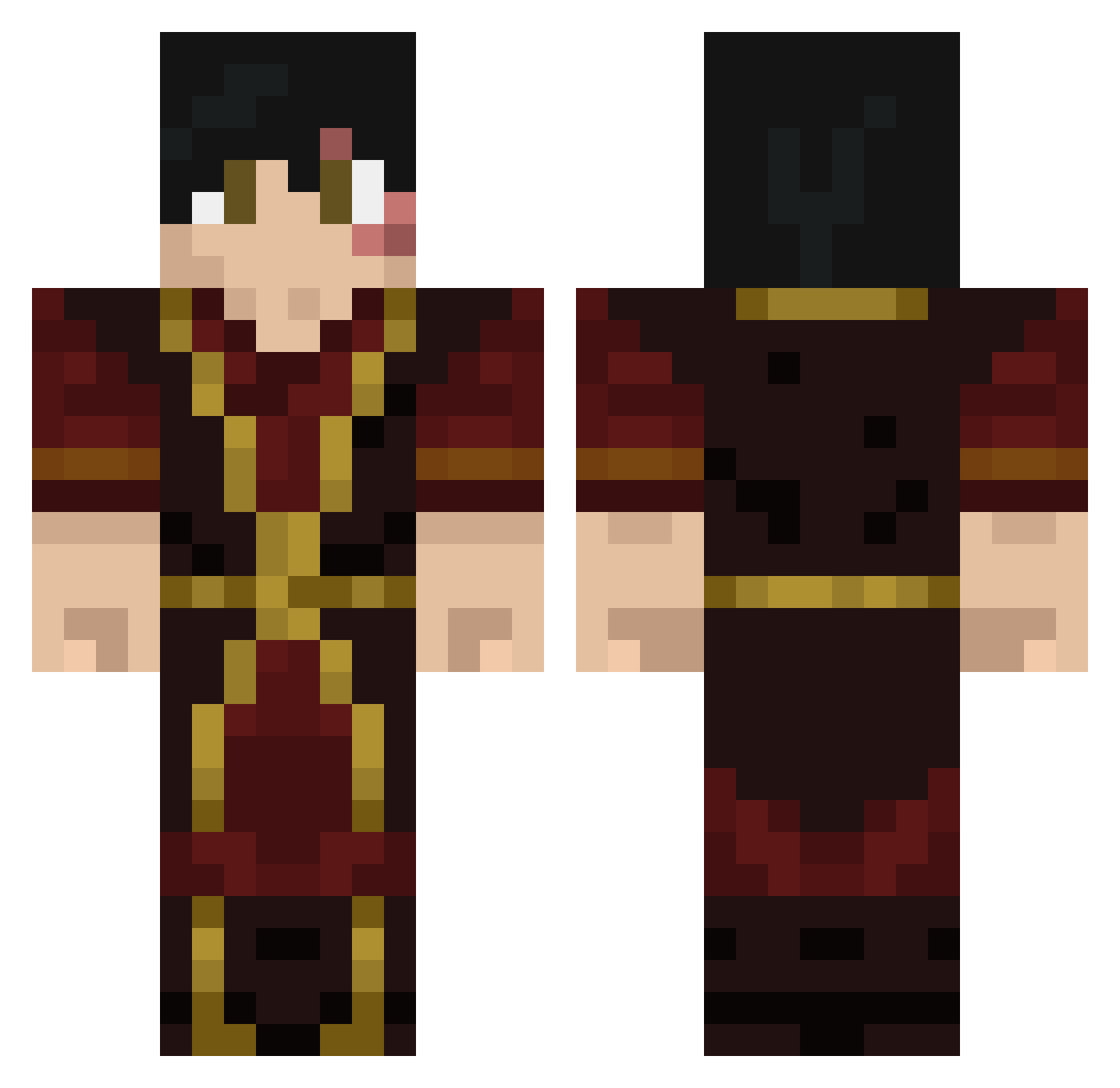 jamsnguyn Minecraft skin, front and back view