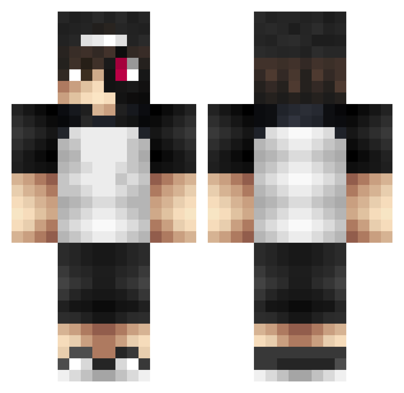 noxy_051 Minecraft skin, front and back view