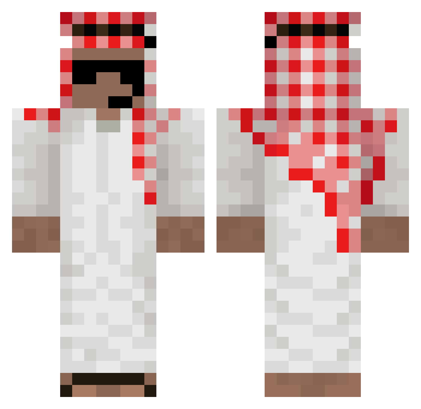 Tymek1245 Minecraft skin, front and back view