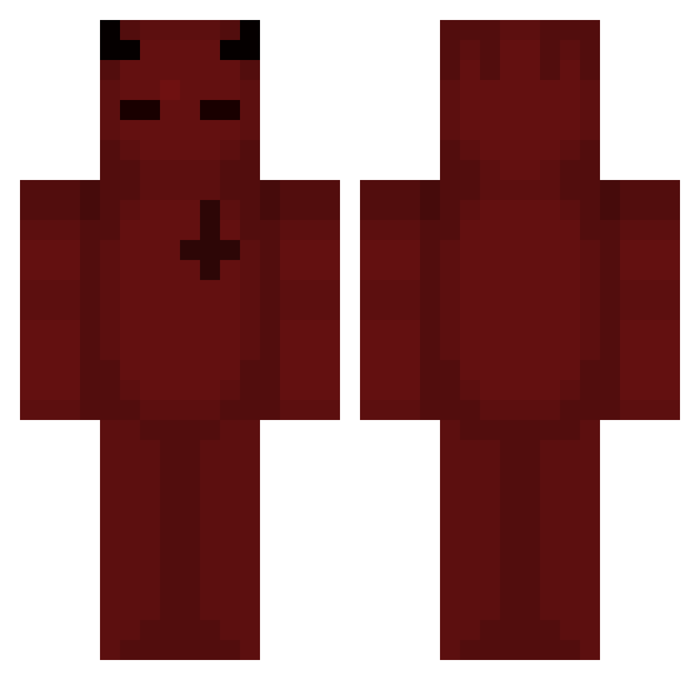 Zetas Minecraft skin, front and back view