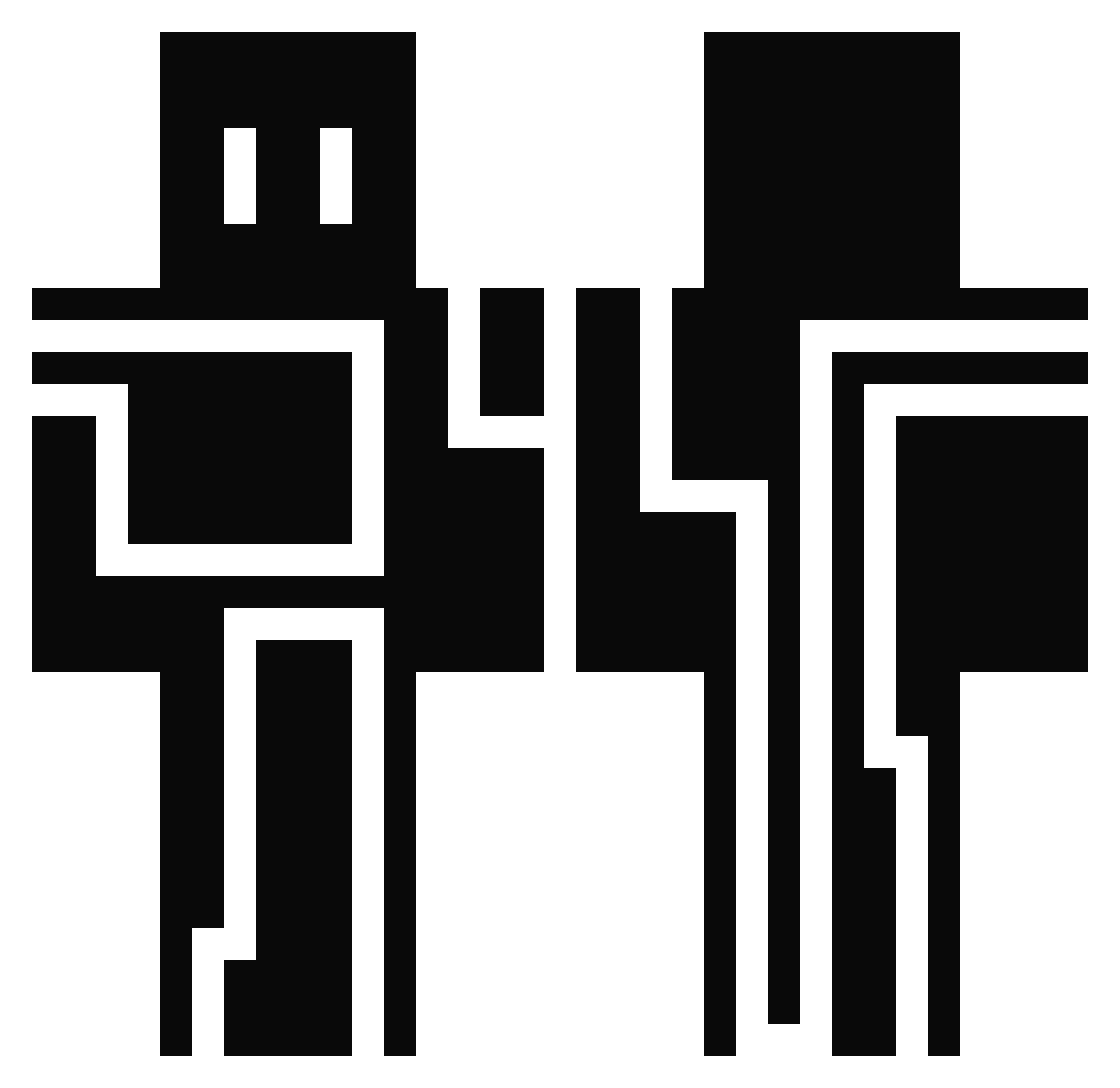 Acrimonies Minecraft skin, front and back view