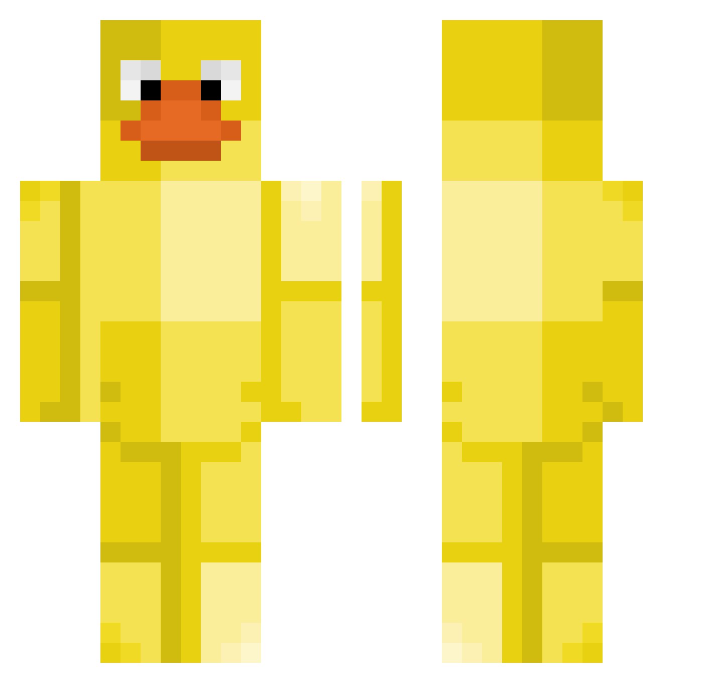 Tmac2014 Minecraft skin, front and back view