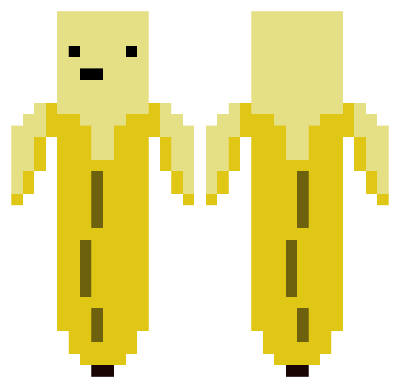 Osfrk Minecraft skin, front and back view
