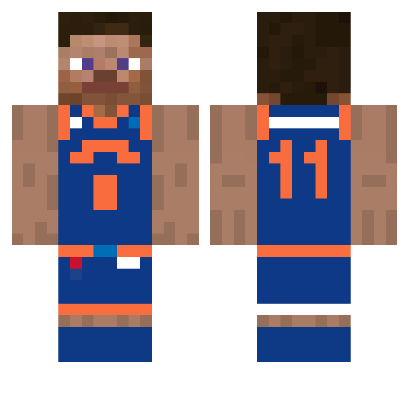 knicks_in_five Minecraft skin, front and back view