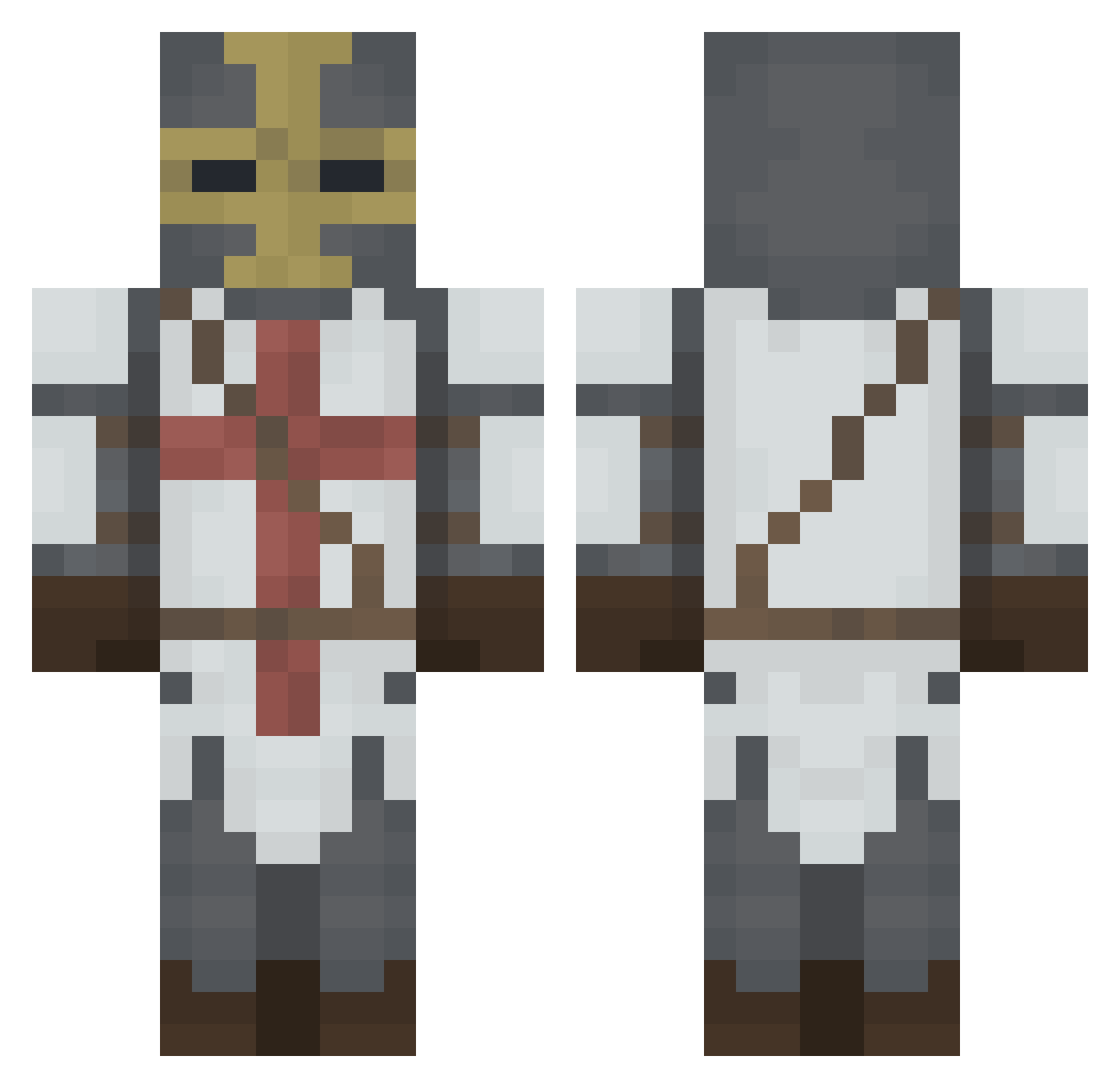 Templarbozzy Minecraft skin, front and back view