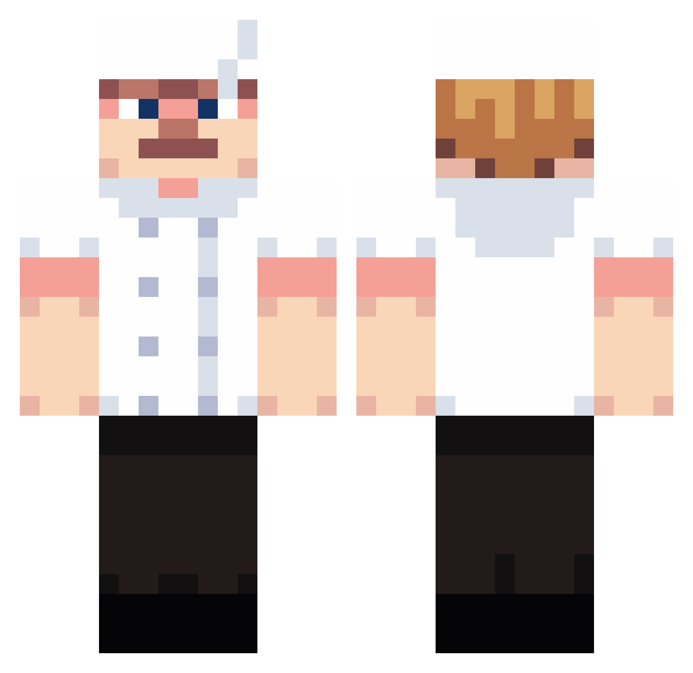 PeterGriffin0420 Minecraft skin, front and back view