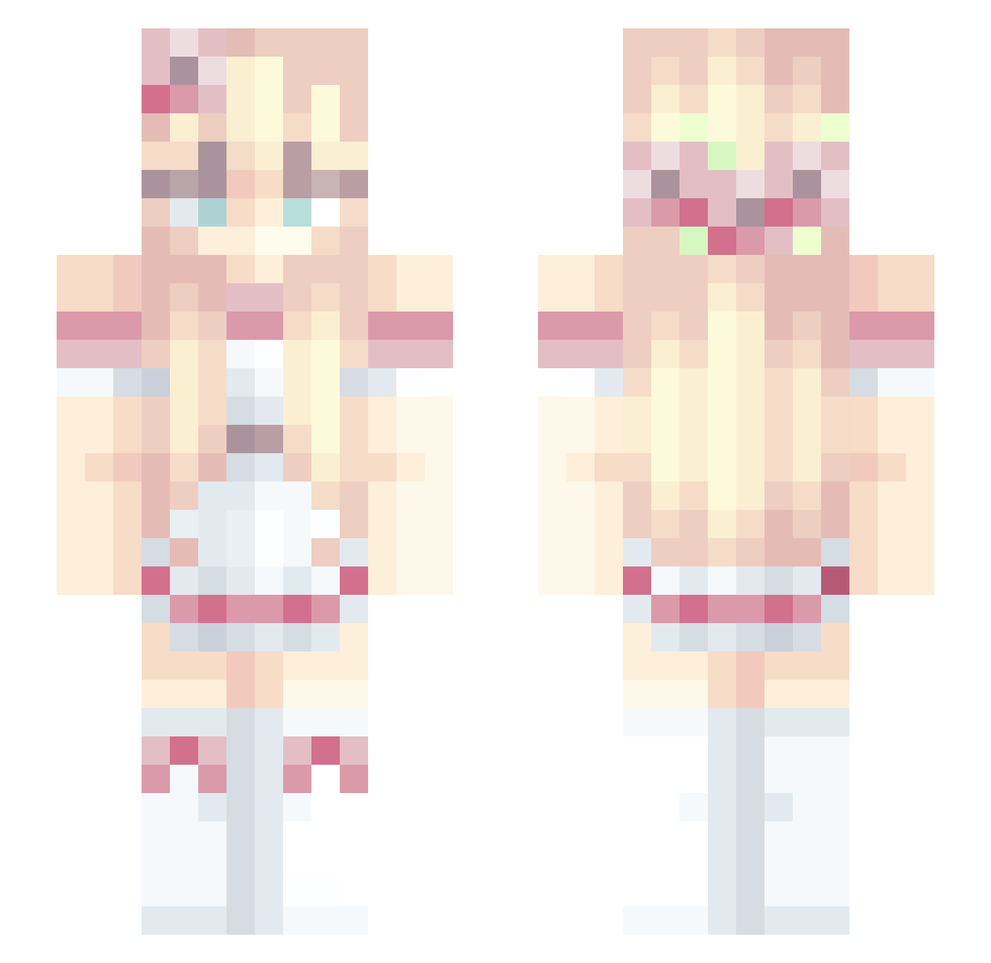 TW__Egg_ Minecraft skin, front and back view