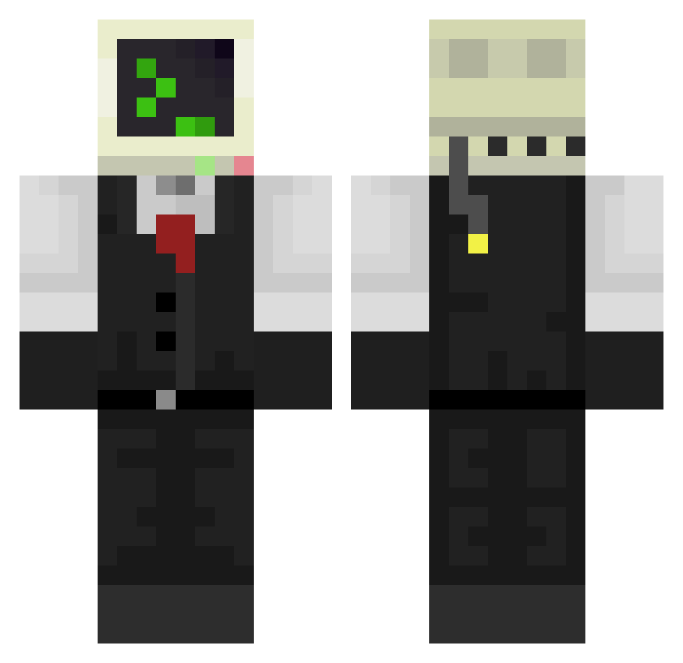 EnderZ024 Minecraft skin, front and back view