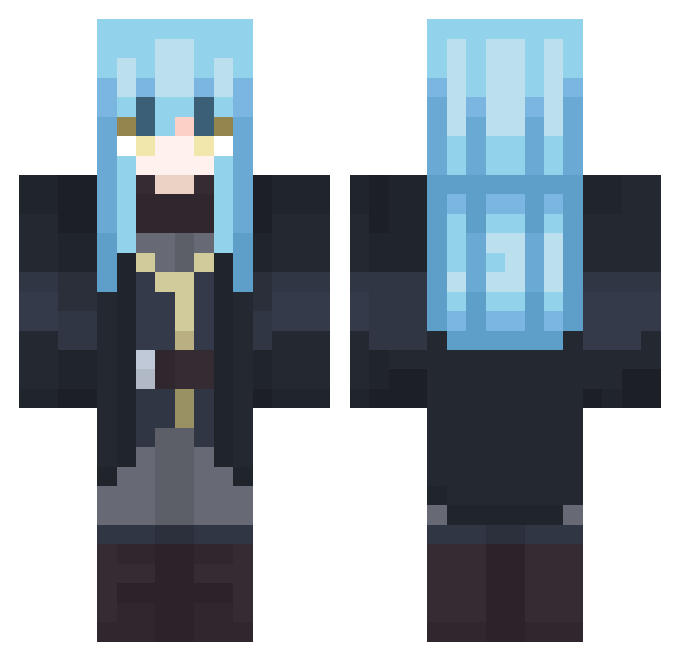 Catzito117 Minecraft skin, front and back view
