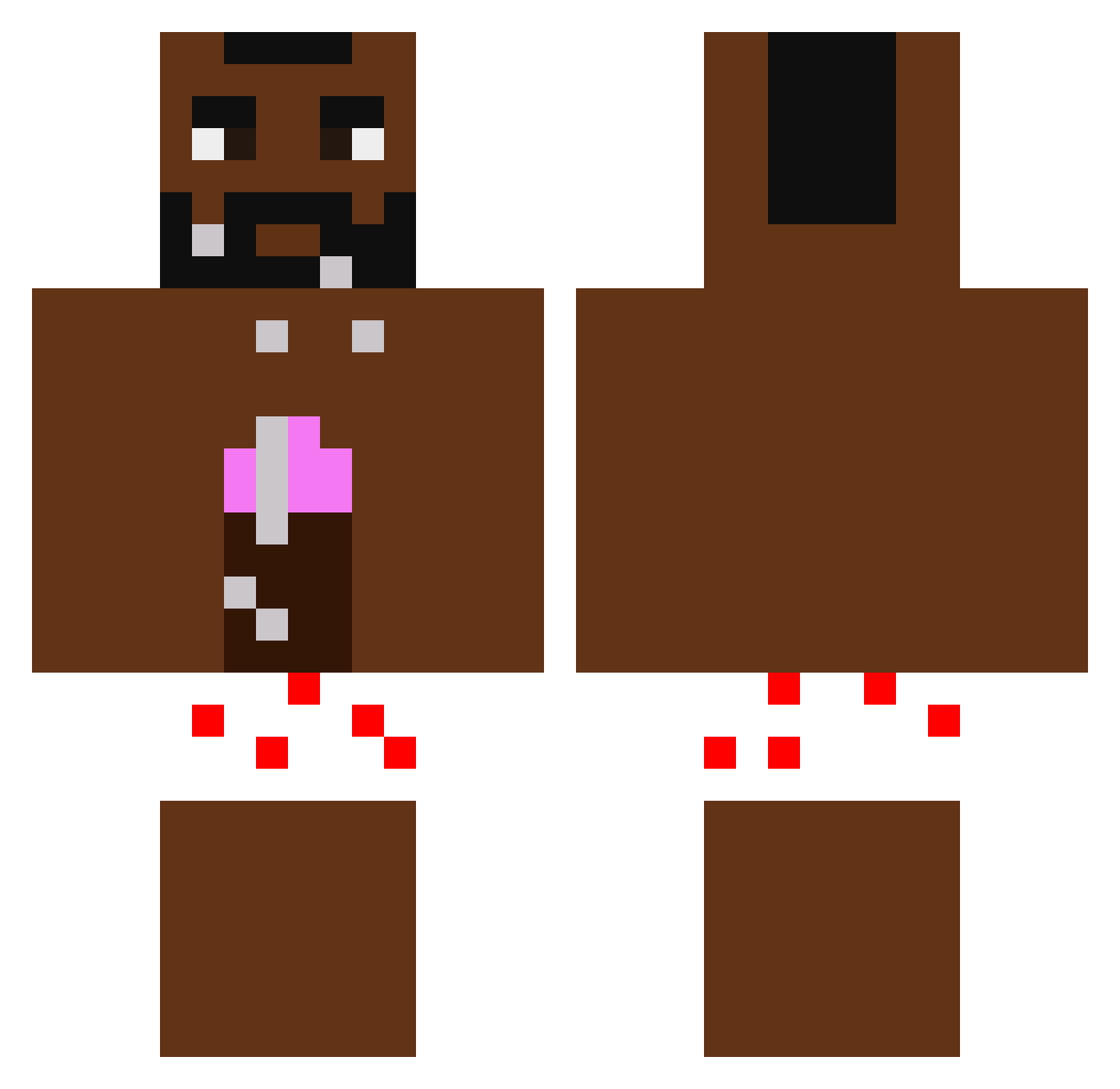 PacoJones777 Minecraft skin, front and back view