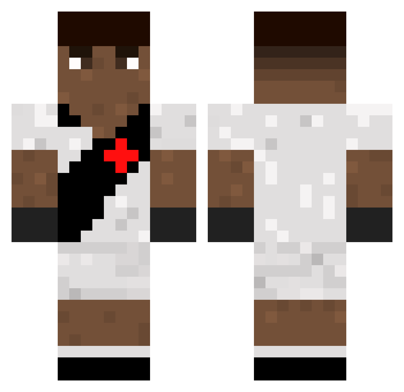 Liimaafn Minecraft skin, front and back view