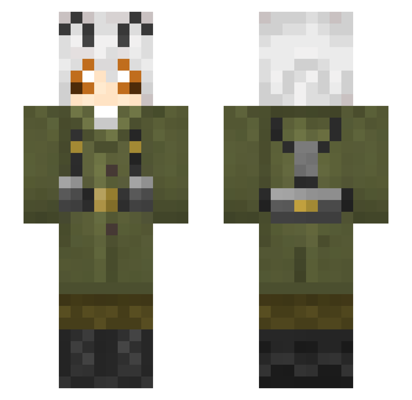 riptydev Minecraft skin, front and back view