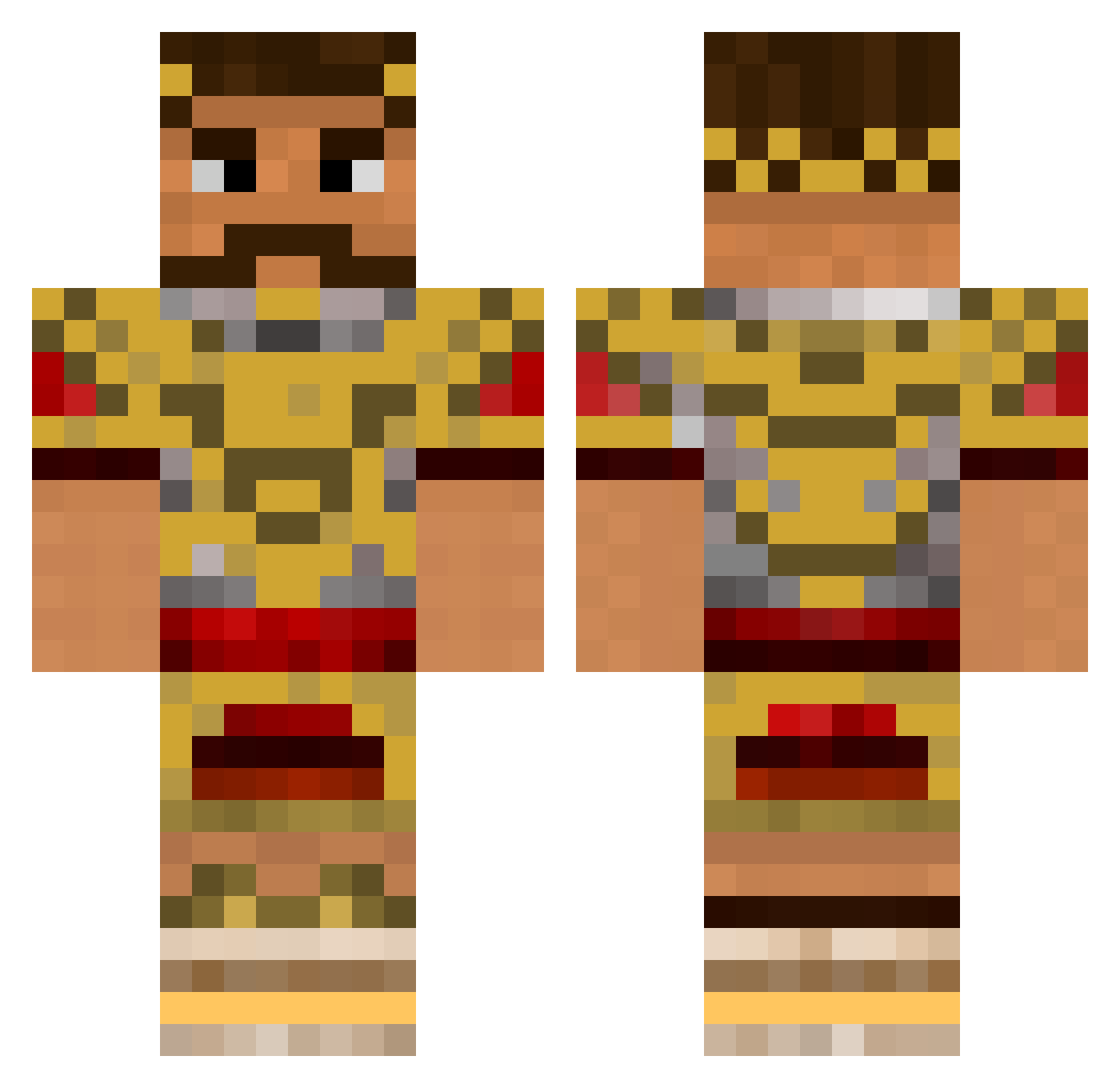 Lillsnor2010 Minecraft skin, front and back view