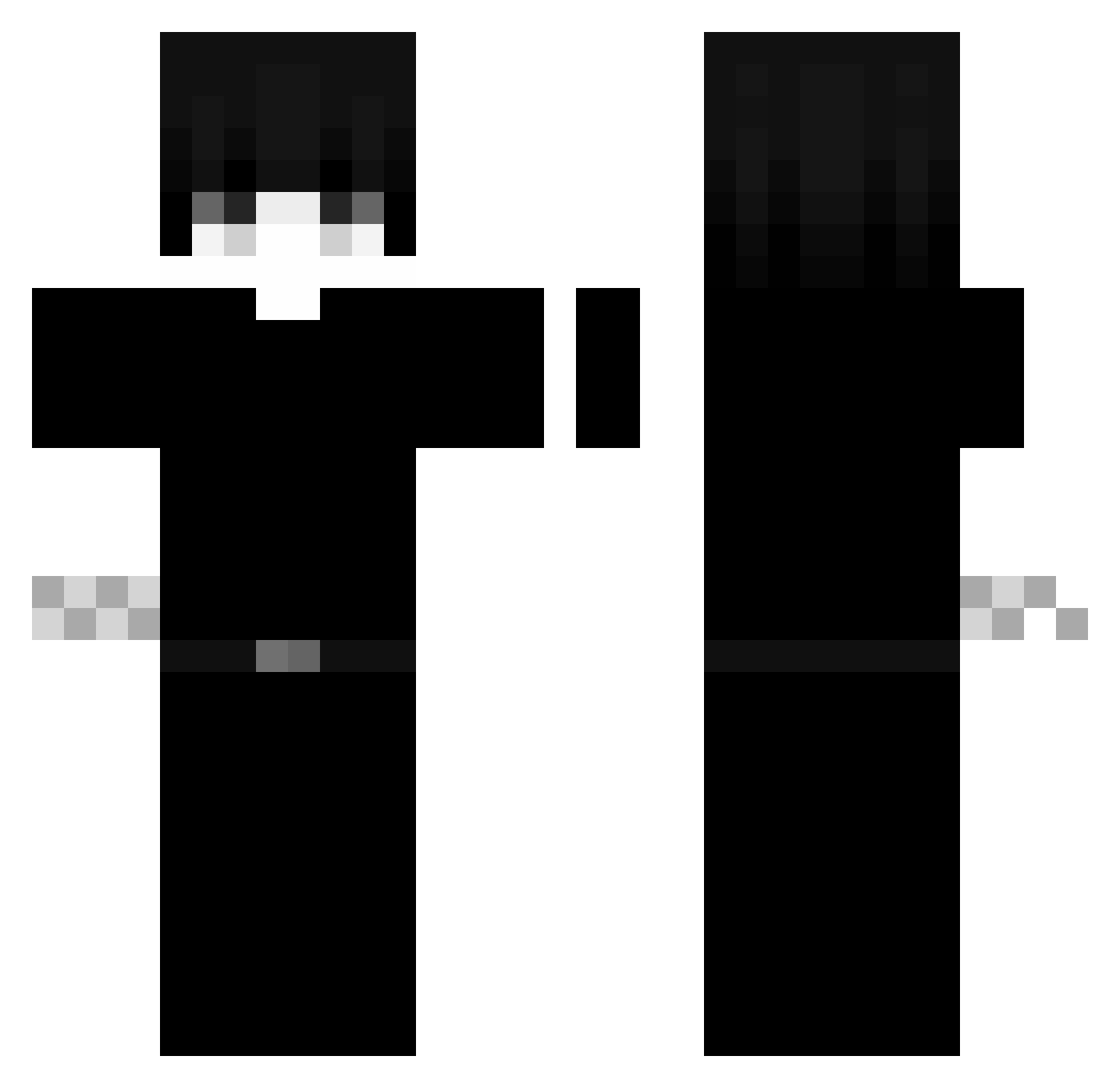 q1x_ Minecraft skin, front and back view