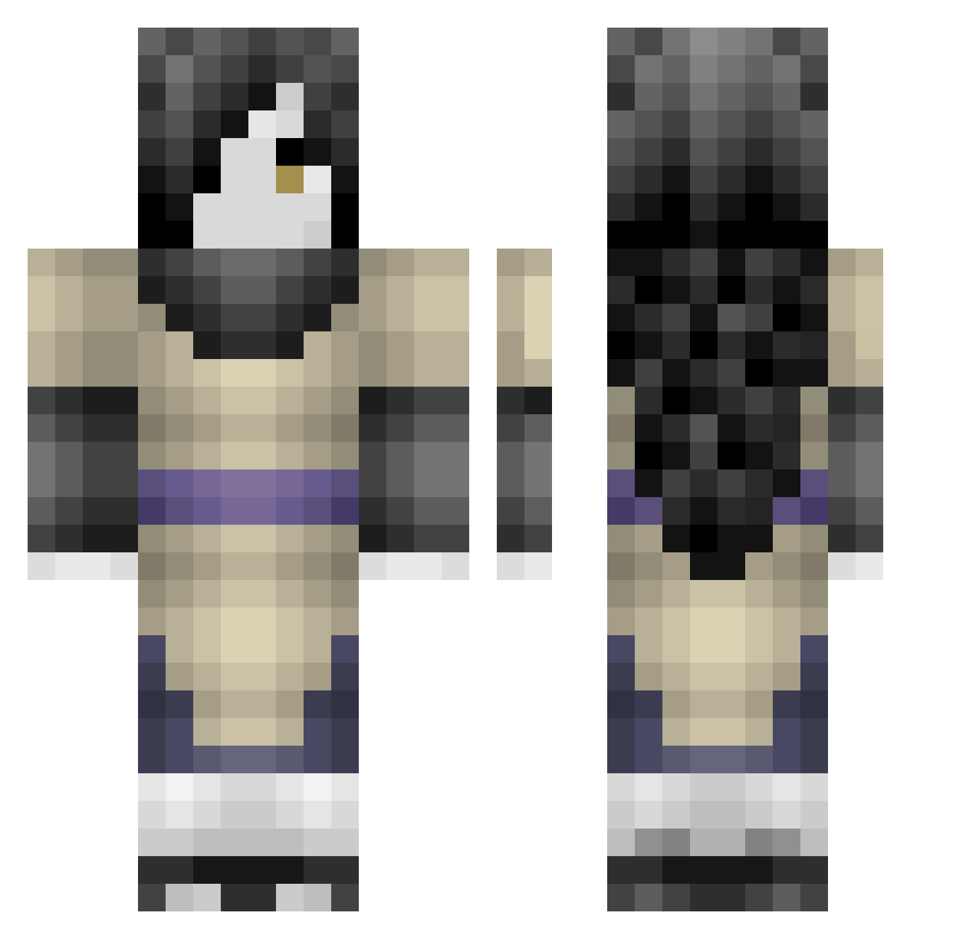 Xx_AcidxFuel_xX Minecraft skin, front and back view
