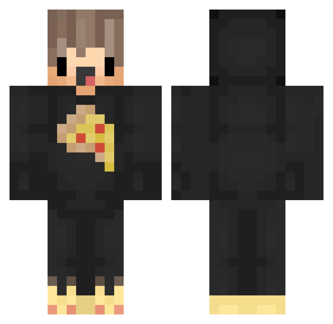 Max_DE Minecraft skin, front and back view