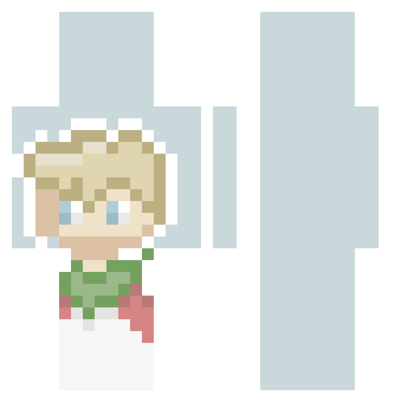 Jayden7756 Minecraft skin, front and back view