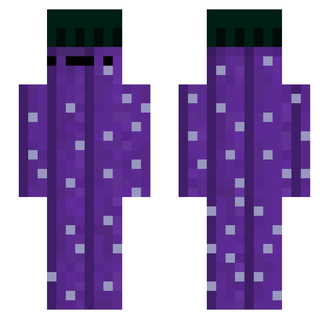 Tikilala Minecraft skin, front and back view