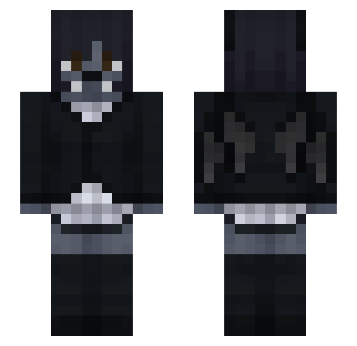 Tokouv Minecraft skin, front and back view