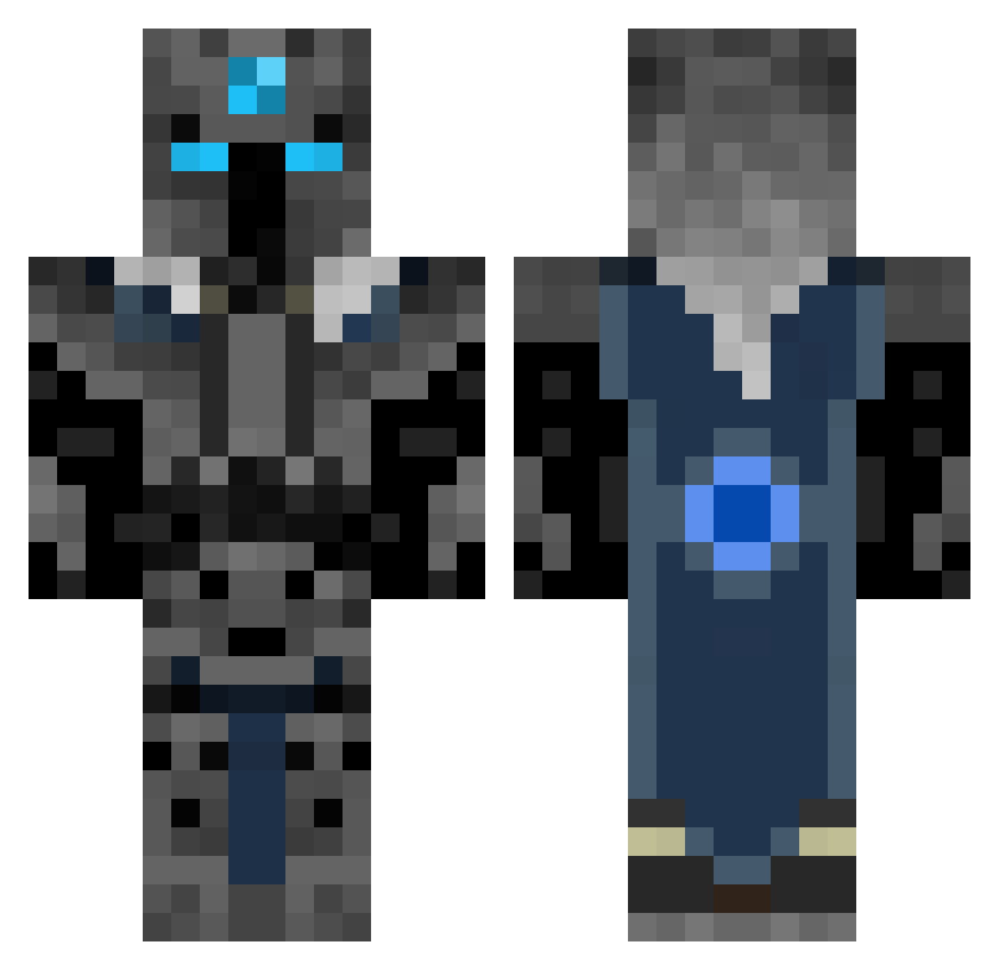 SmradlavyRamirez Minecraft skin, front and back view