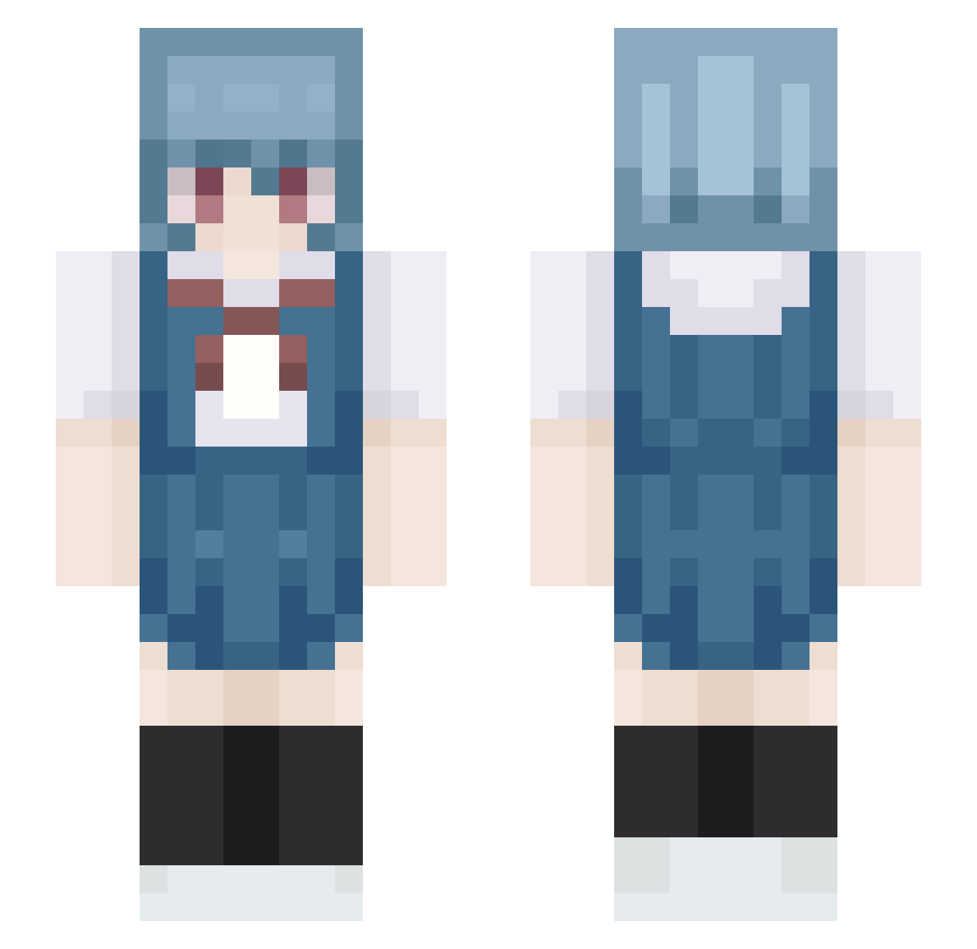 barinki Minecraft skin, front and back view