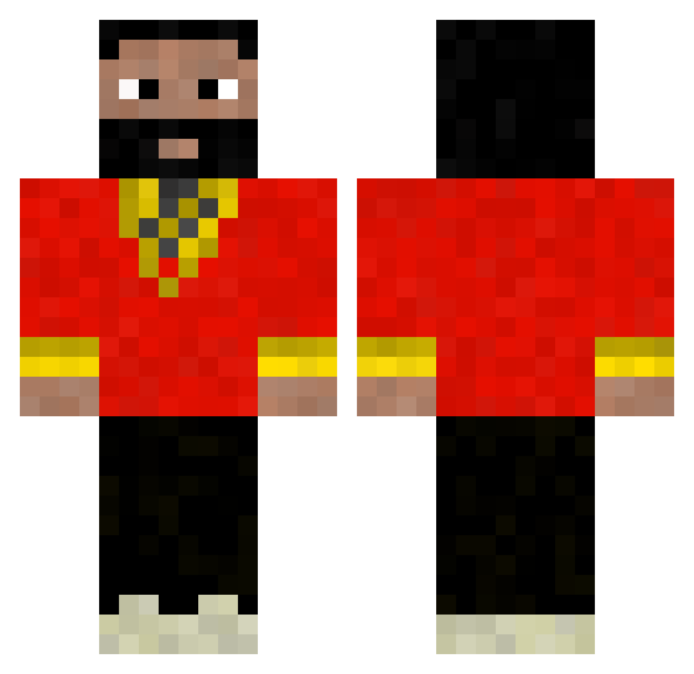 viggo3210 Minecraft skin, front and back view