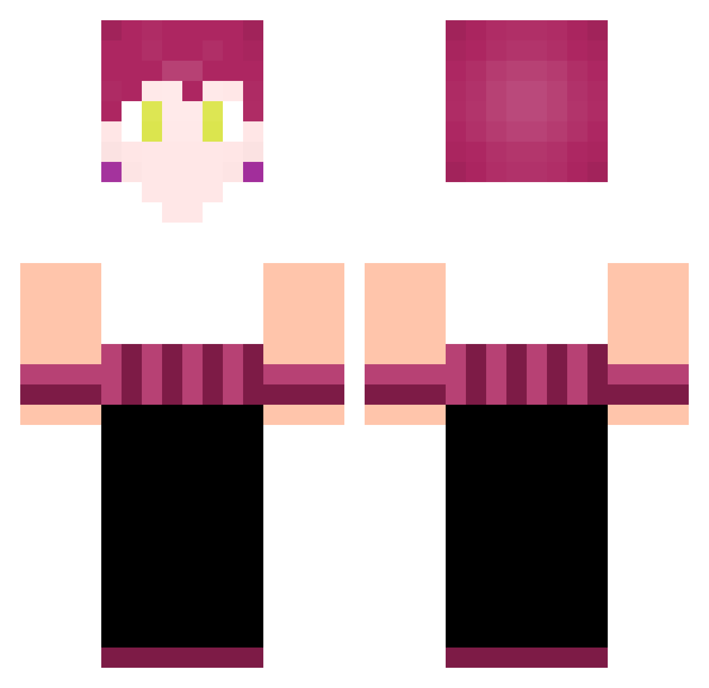 ReservaDoTimao Minecraft skin, front and back view