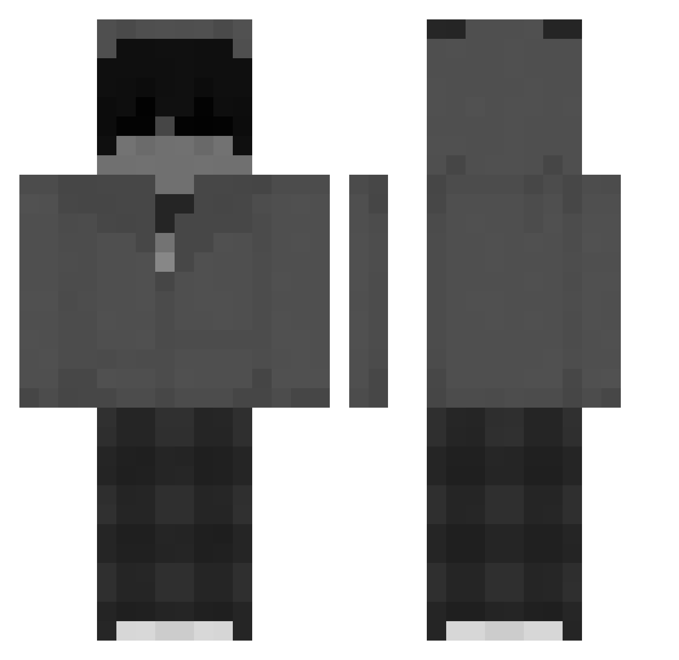 Spikex77x_ Minecraft skin, front and back view