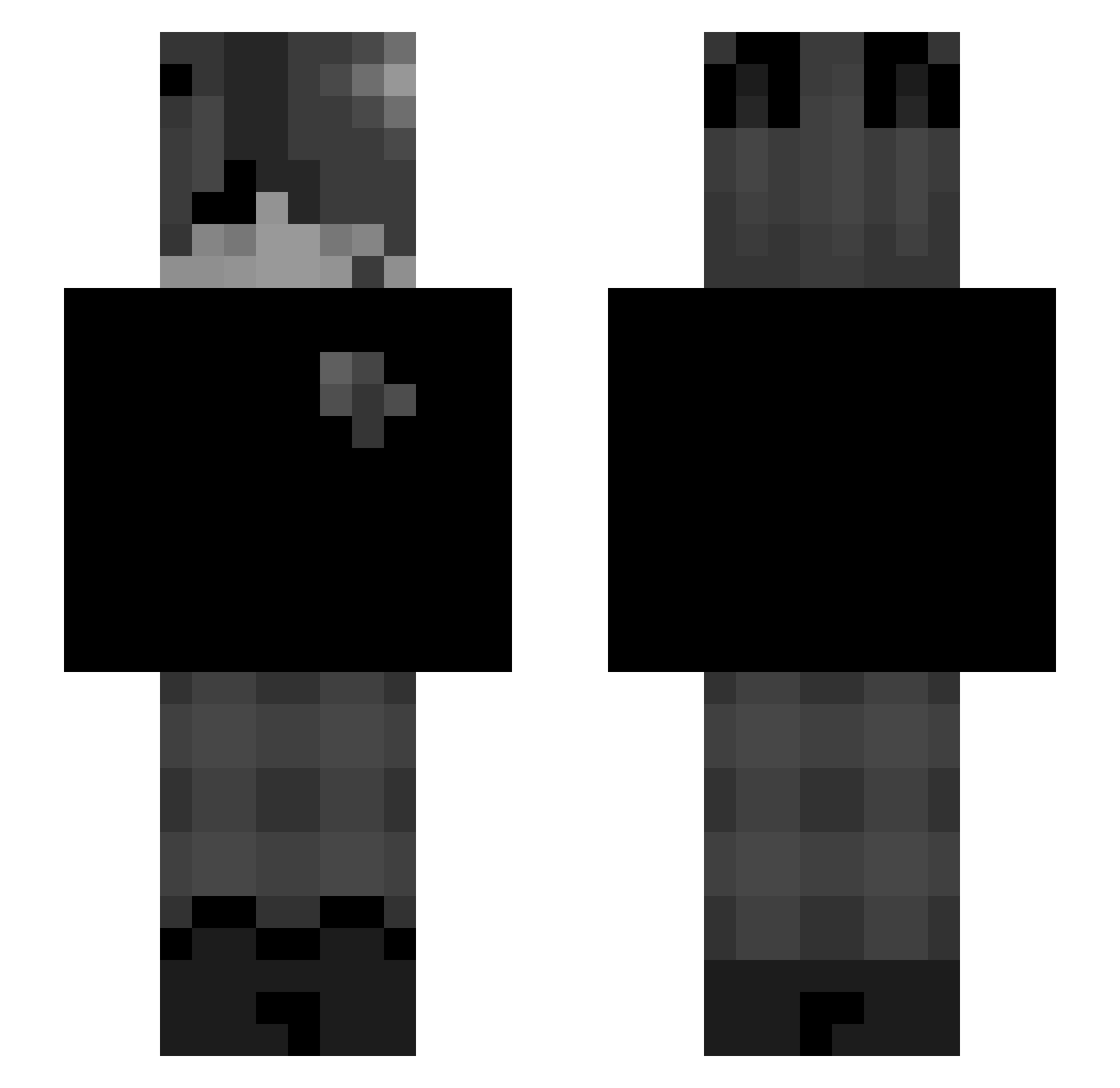 SuSGuy3000 Minecraft skin, front and back view