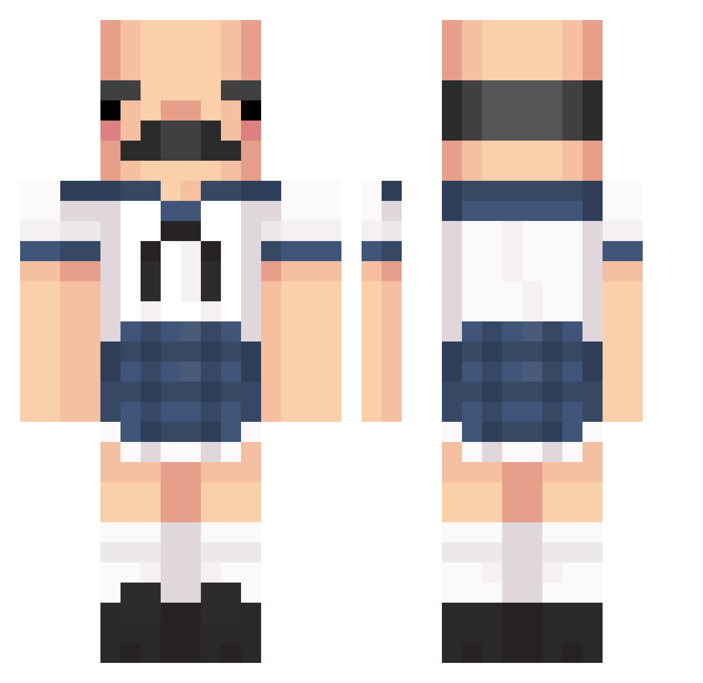 Antonitsch Minecraft skin, front and back view
