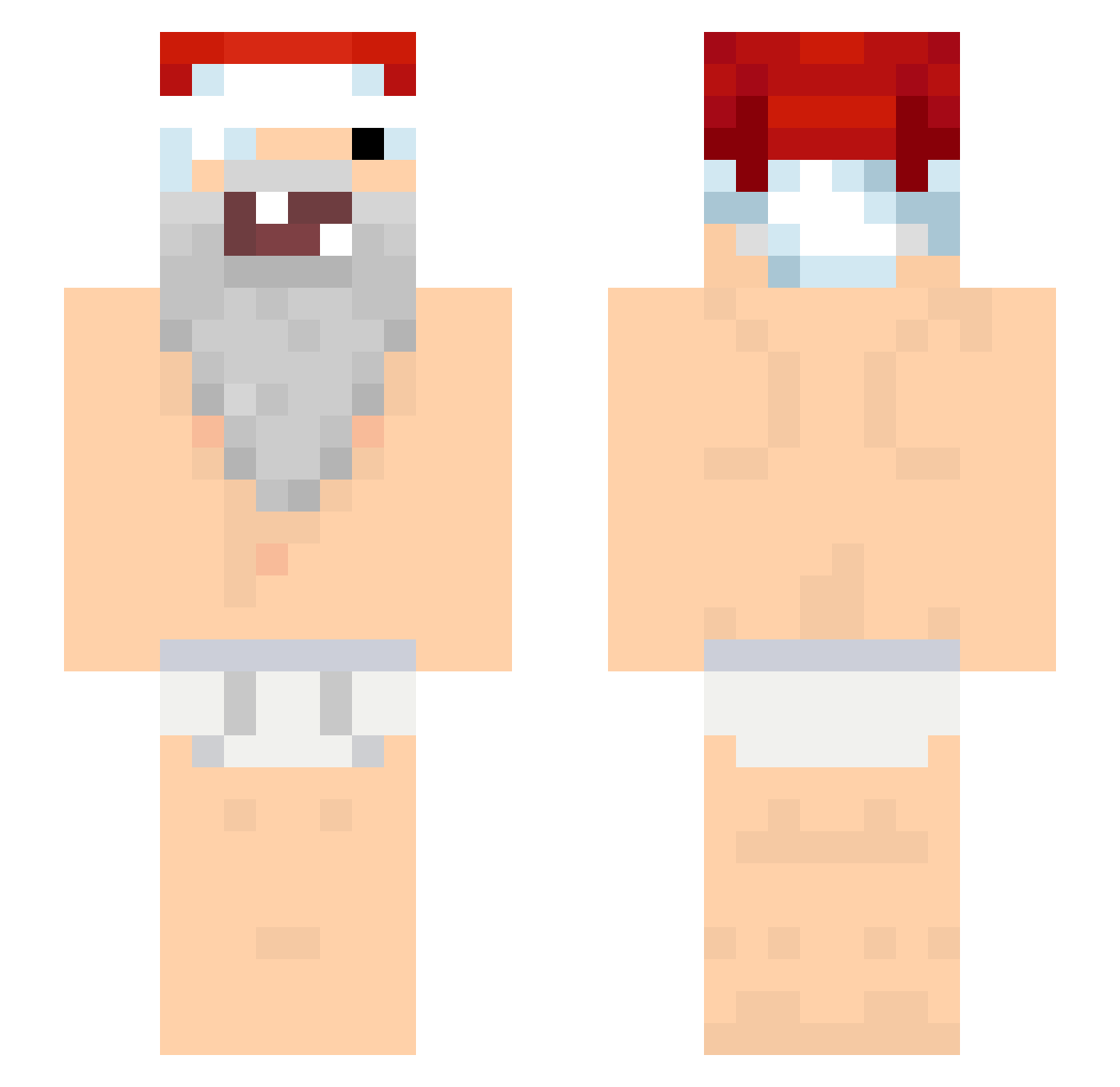 vizorrrr Minecraft skin, front and back view