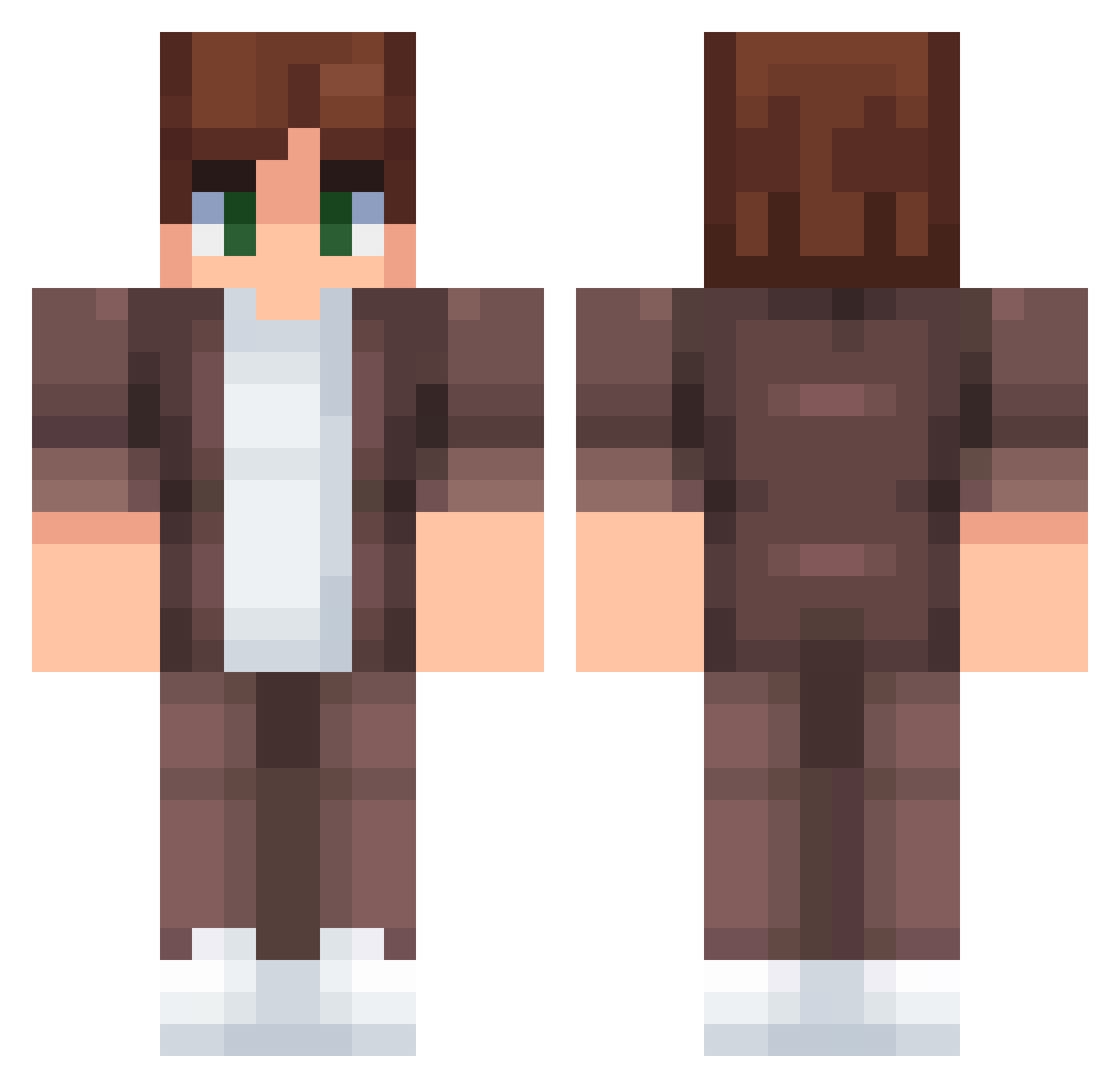 Cronembold Minecraft skin, front and back view