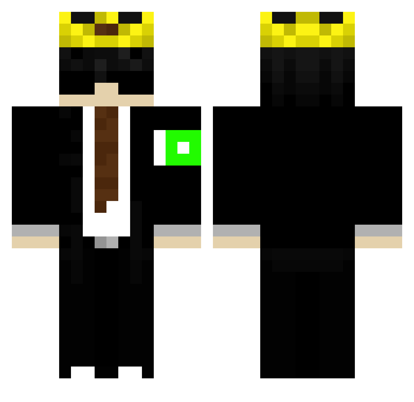vtu_msmc_rr7 Minecraft skin, front and back view