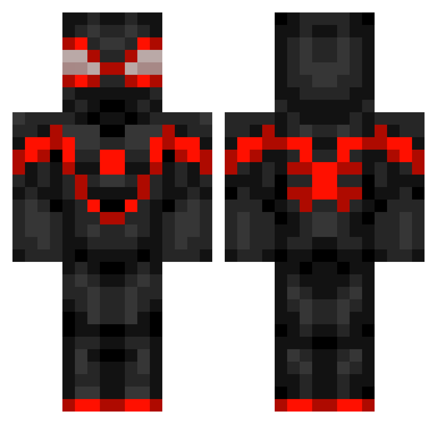 KingKong_5913 Minecraft skin, front and back view