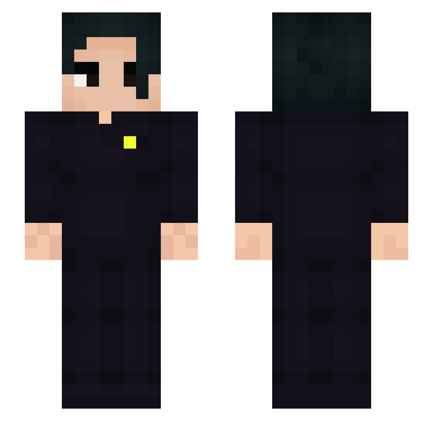 clover225 Minecraft skin, front and back view
