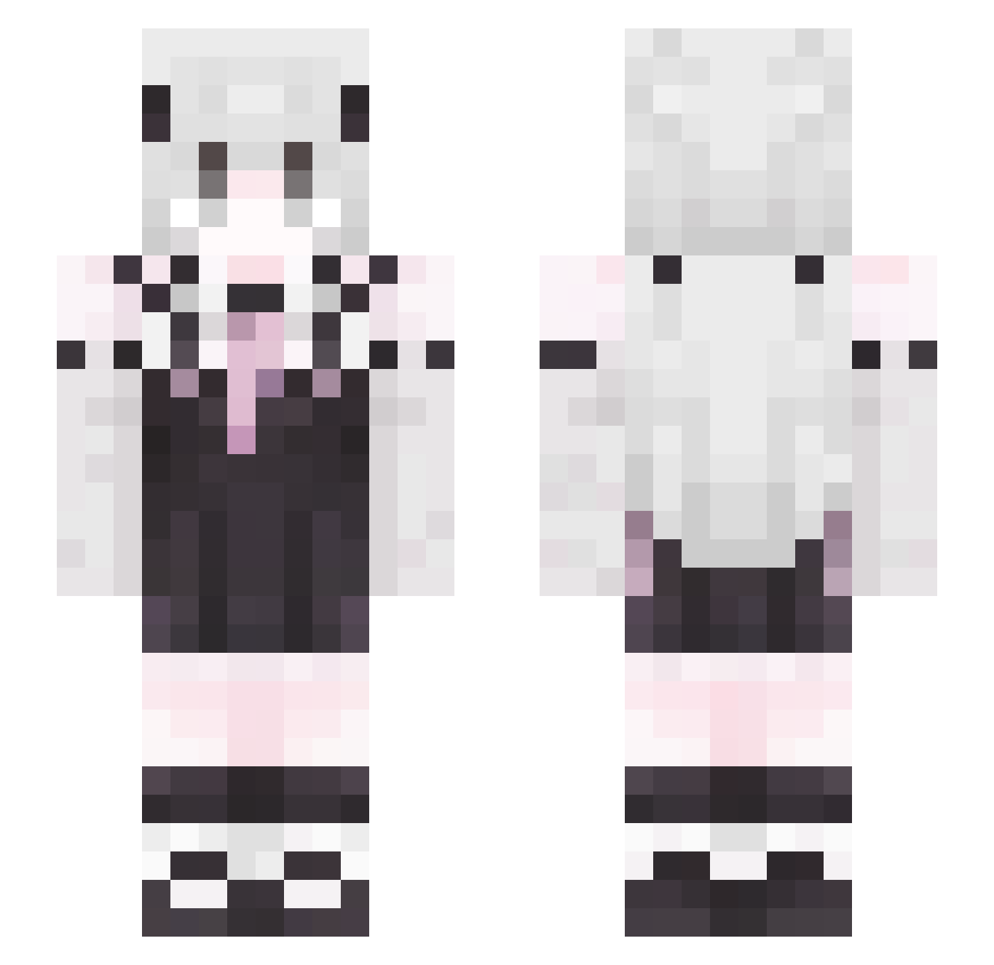 mold0890 Minecraft skin, front and back view