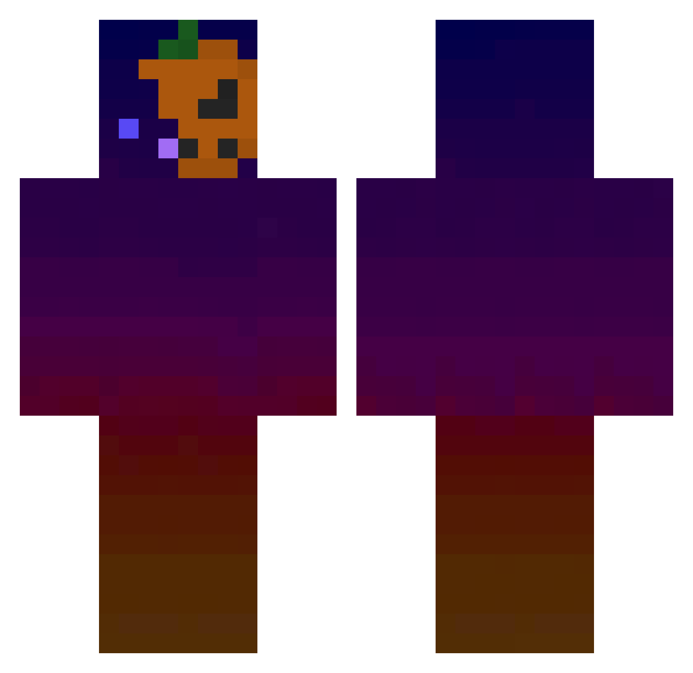 OnDr3j_ Minecraft skin, front and back view