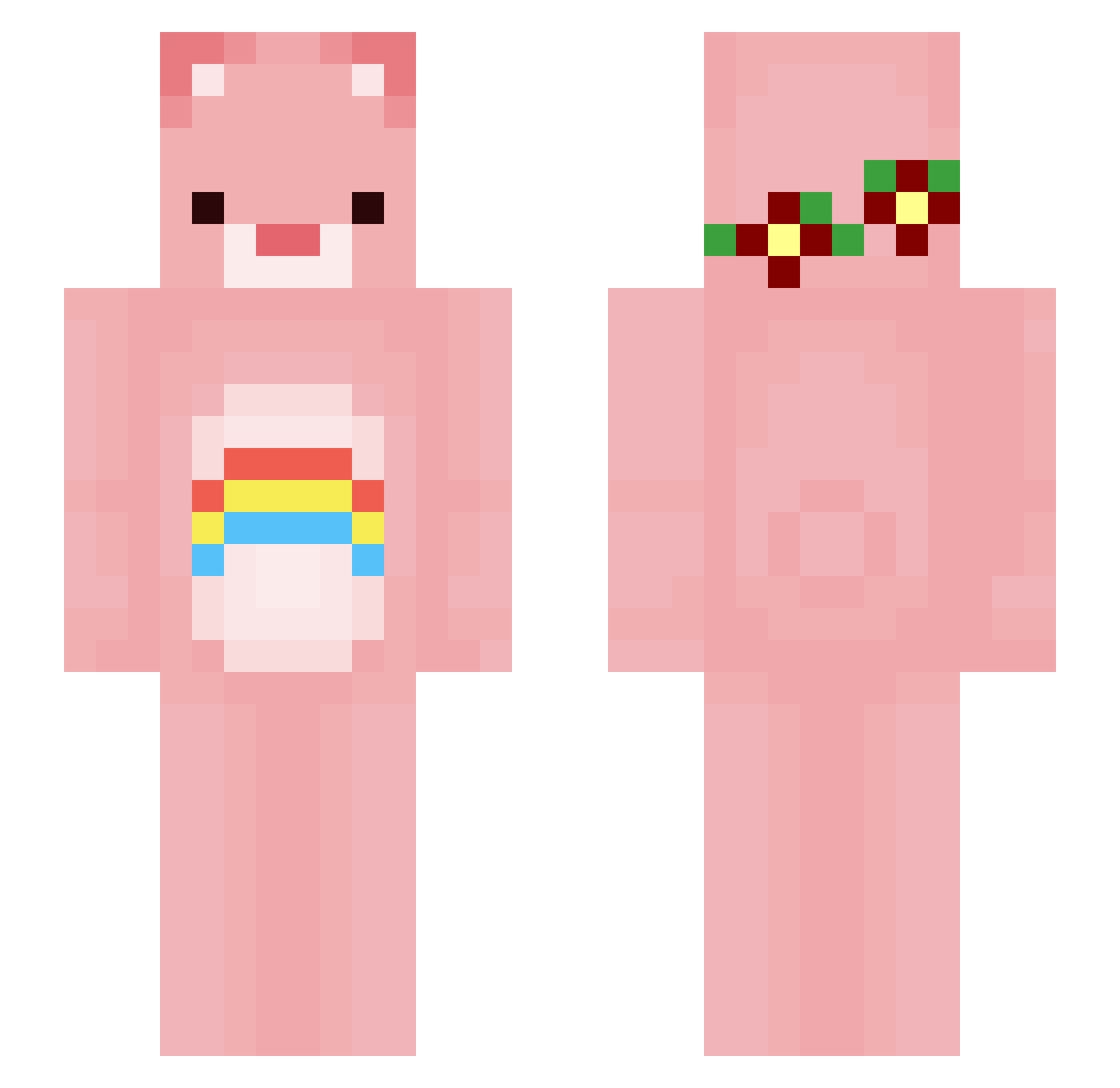 SungDol Minecraft skin, front and back view